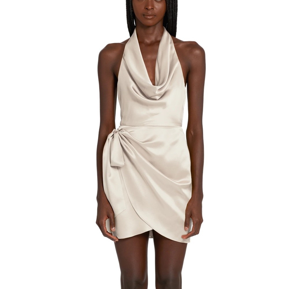 Amanda Uprichard Martine Mini Halter Dress – Size XS – Worn Once